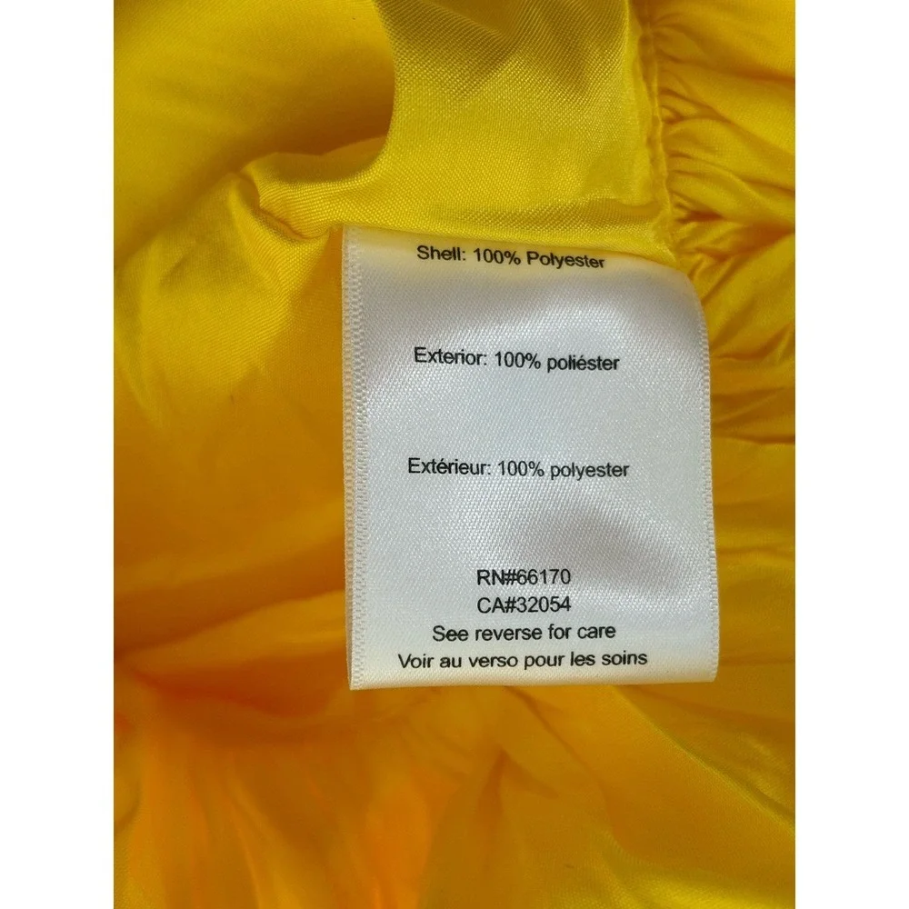 NEW Bloni Anthropologie Bubble Dress Square Neck Taffeta Yellow Large Petite